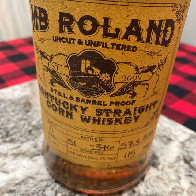 Mb Rolland corn whisky batch 11