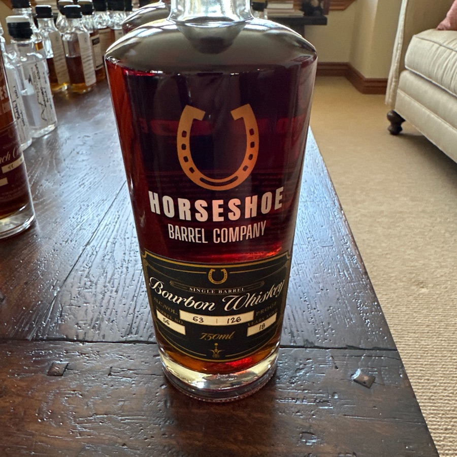 Horseshoe Barrel Company Single Barrel Bourbon Whiskey (barrel #56)