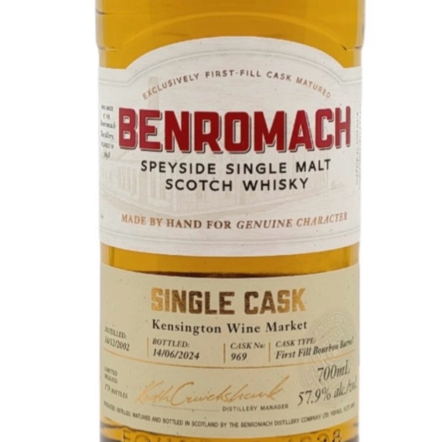 Benromach 2002 KWM Cask 969