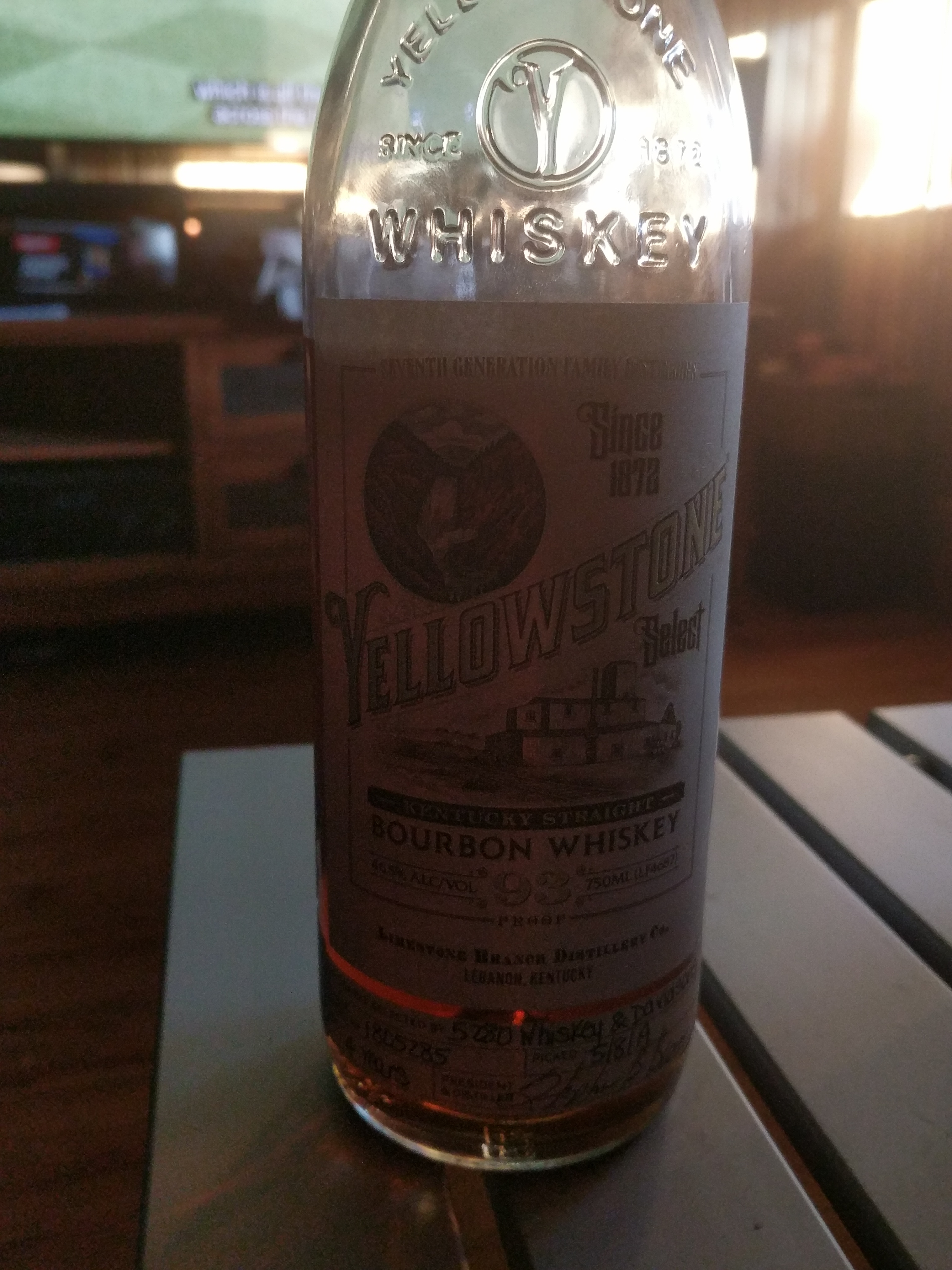 Yellowstone Select Single Barrel Big Game Bourbon