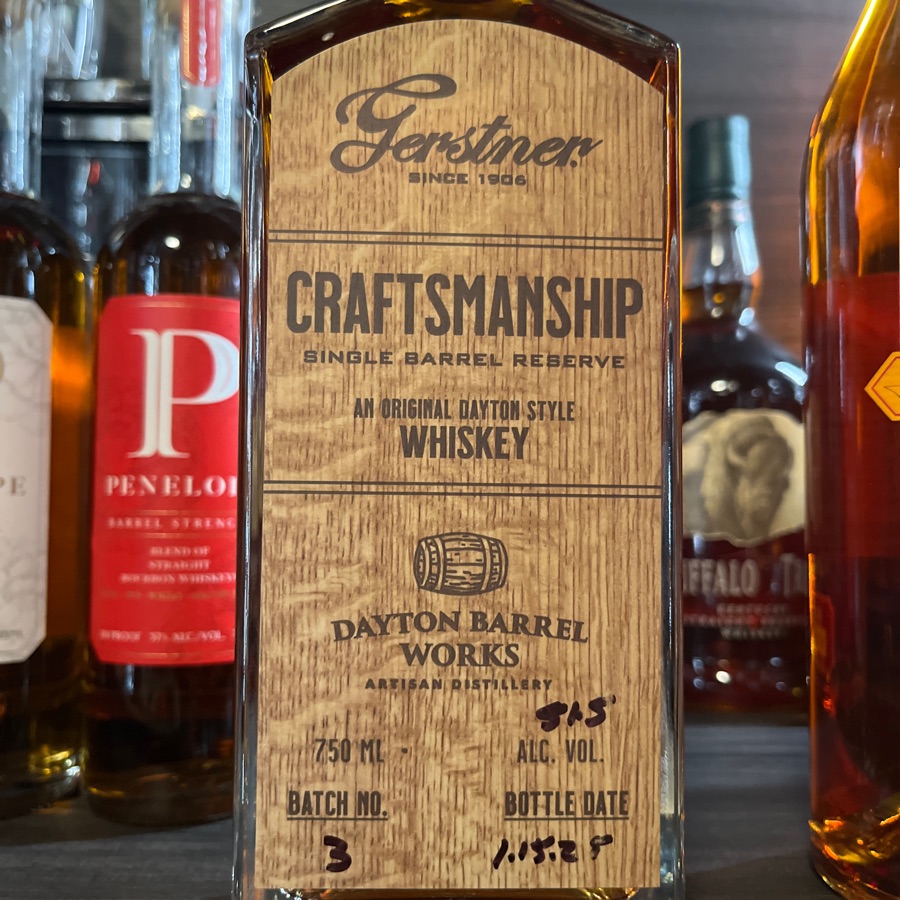 Dayton barrel Works artisan distillery craftsman ship, single barrel reserve
