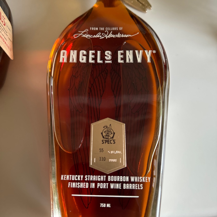Angel's Envy Kentucky Straight Bourbon Whiskey Finished in Port Wine Barrels Single Barrel SB9699c Spec's Pick