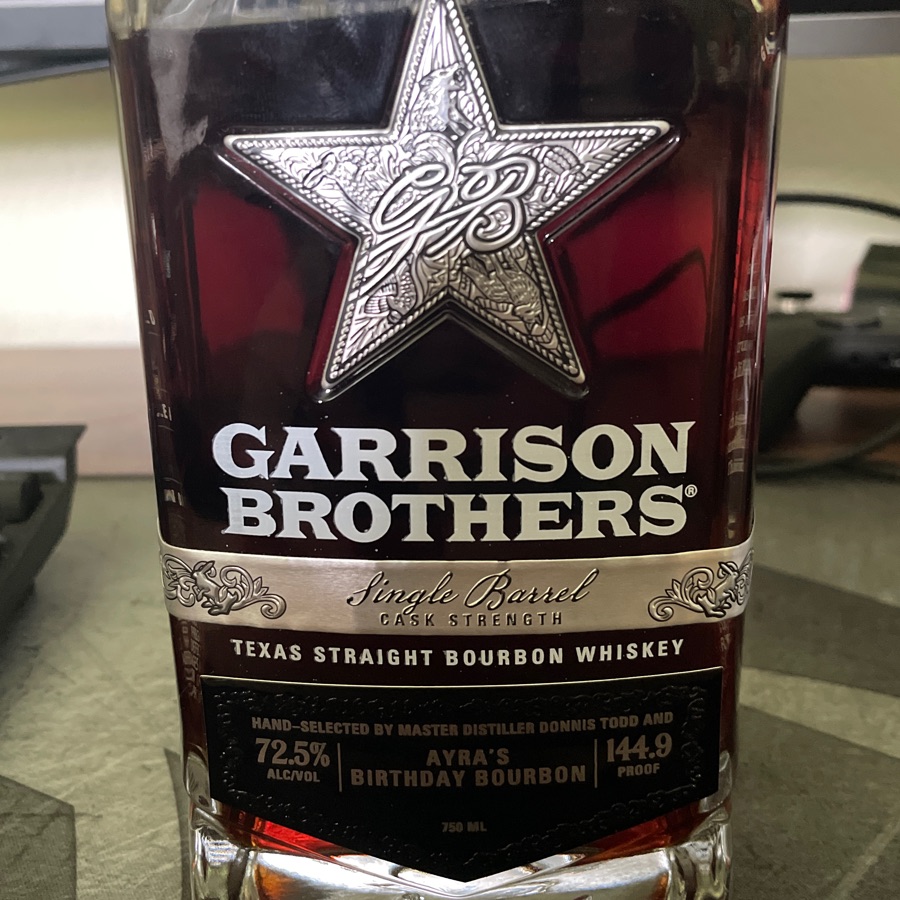 Garrison Brothers Single Barrel Cask Strength (Arya's Birthday Bourbon)