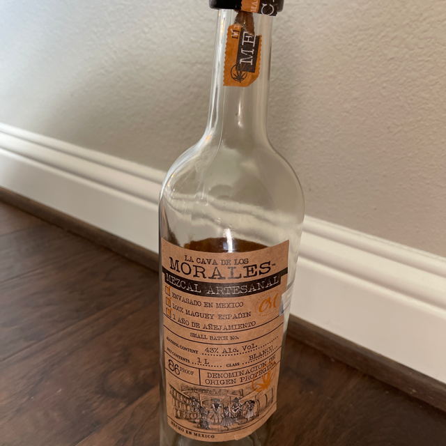 La Cava De Los Morales Mezcal Artesenal Blanco