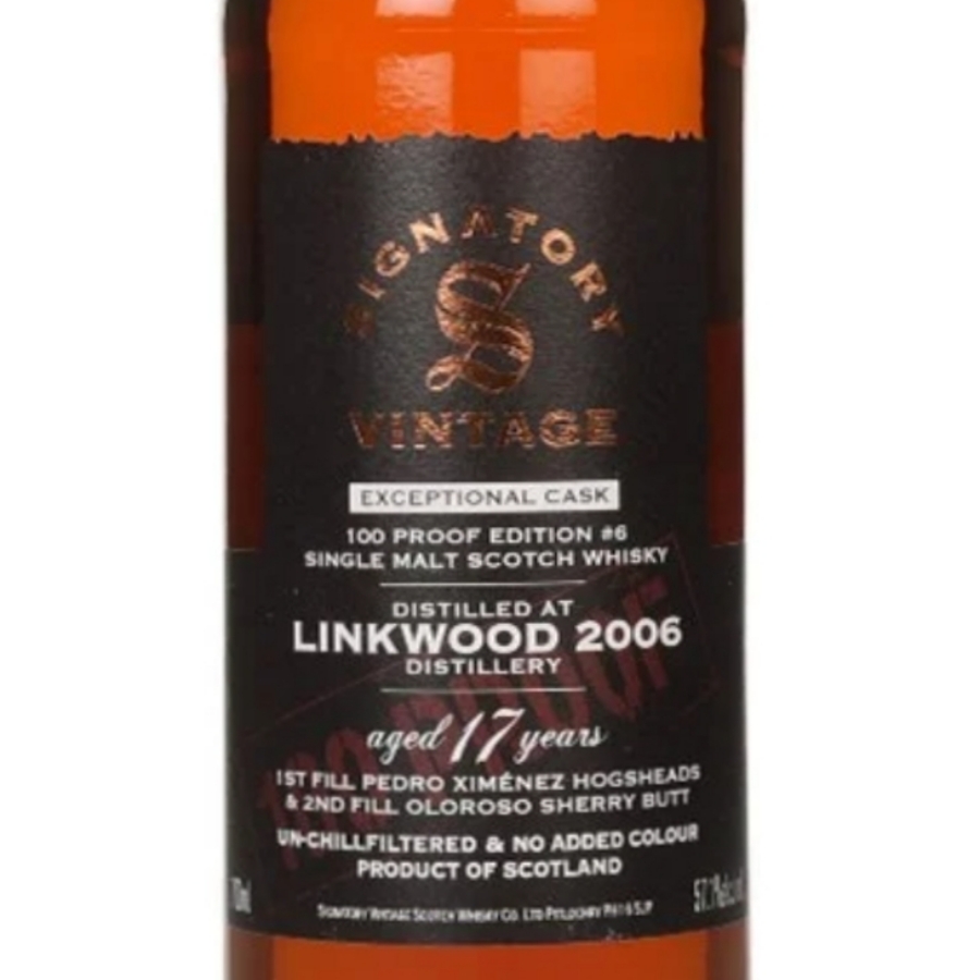 Linkwood 17 Year Old 2006 Exceptional Cask - 100 Proof Edition #6 (Signatory)
