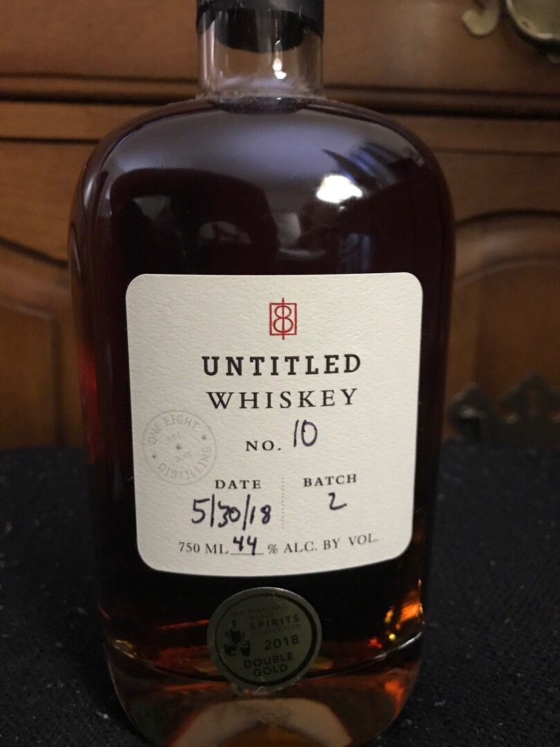One Eight Distilling Untitled Whiskey No. 10 Batch 2