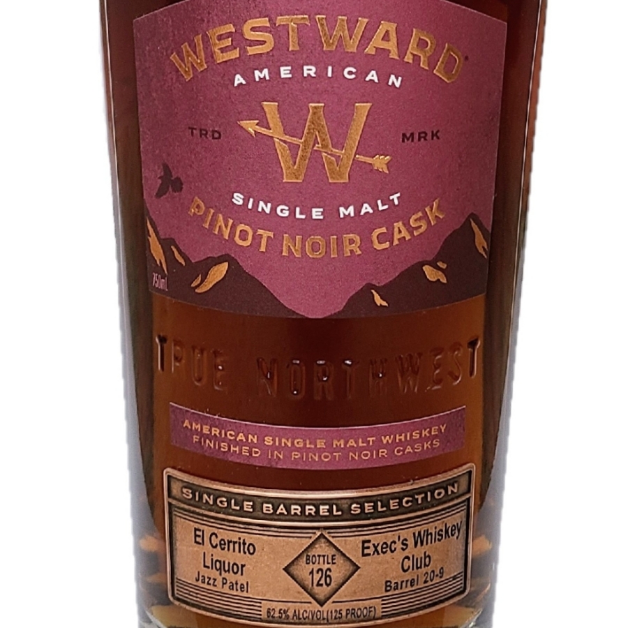 Westward Pinot Noir Cask Single Barrel - El Cerrito & Exec Whiskey Club