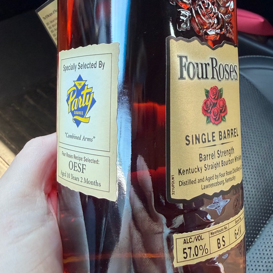 Four Roses Single Barrel Private Selection Barrel Strength (The Party Source - "Combined Arms")