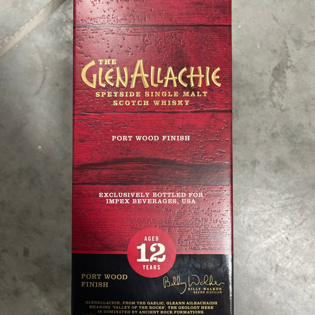 GLENALLACHIE 12 YEAR PORT WOOD FINISH