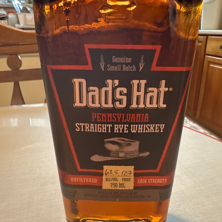 Dad's Hat Unfiltered Cask Strength Pennsylvania Rye Whiskey