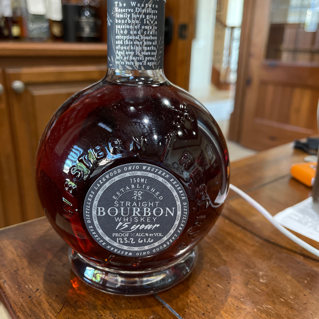 Western Reserve 15 Year Barrel Proof Straight Bourbon