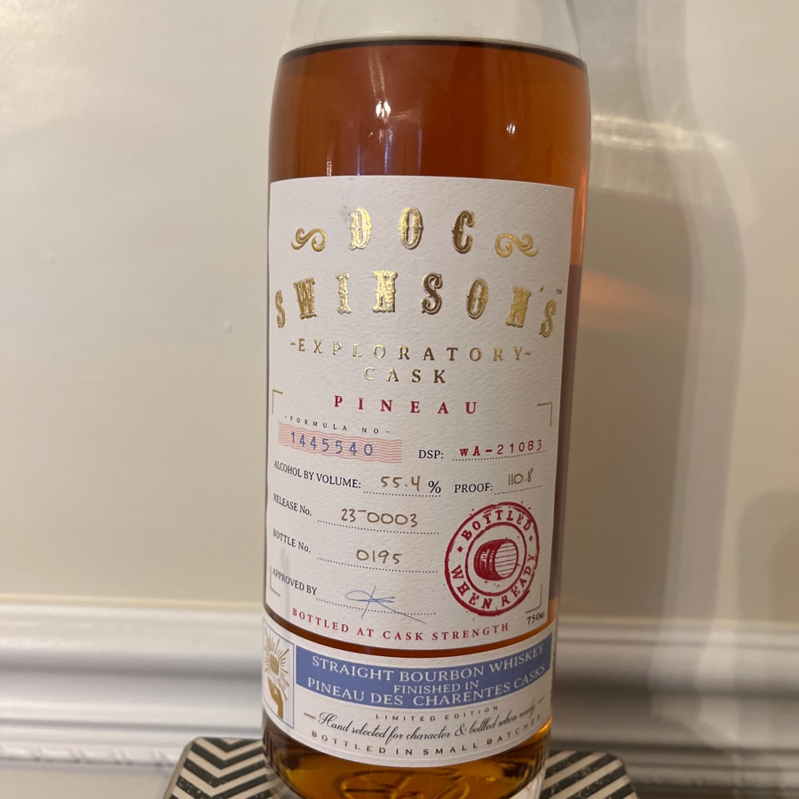 Doc Swinson's Exploratory Cask Series Pineau Release 23-0003