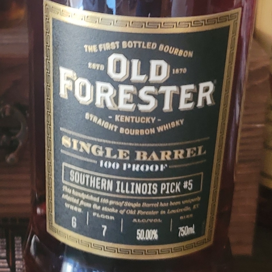 Old forester singl barrel 100 pf southern illinois