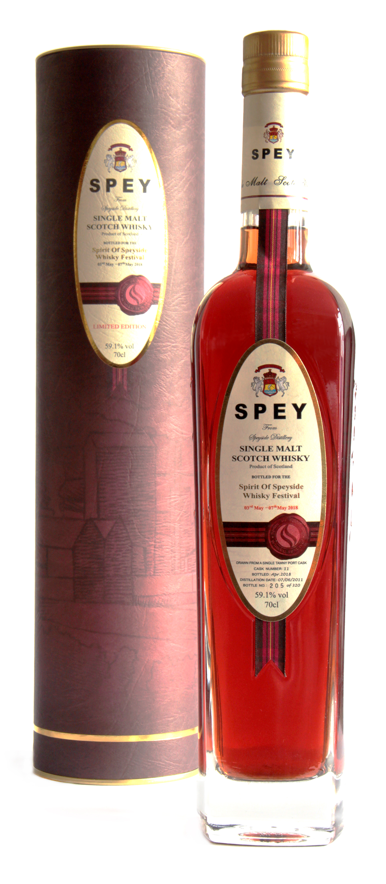 SPEY bottled for the SPIRIT OF SPEYSIDE WHISKY FESTIVAL 2018