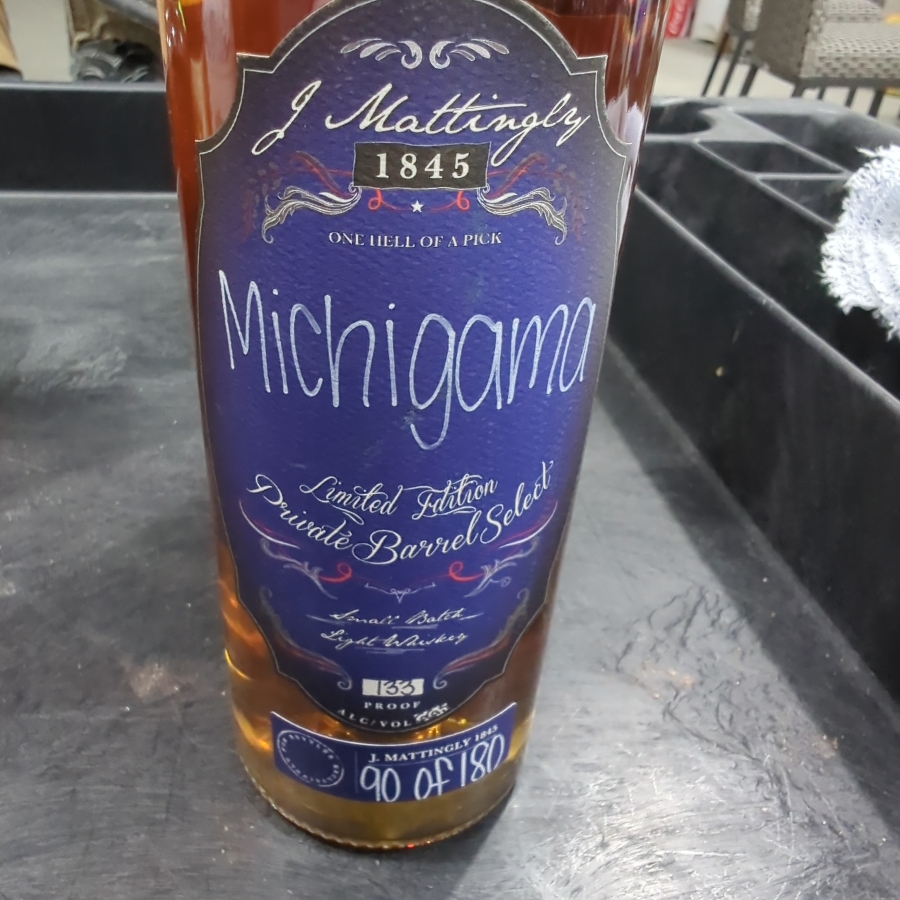 J. Mattingly 1845 Private Barrel Select Light Whiskey "Michigama"