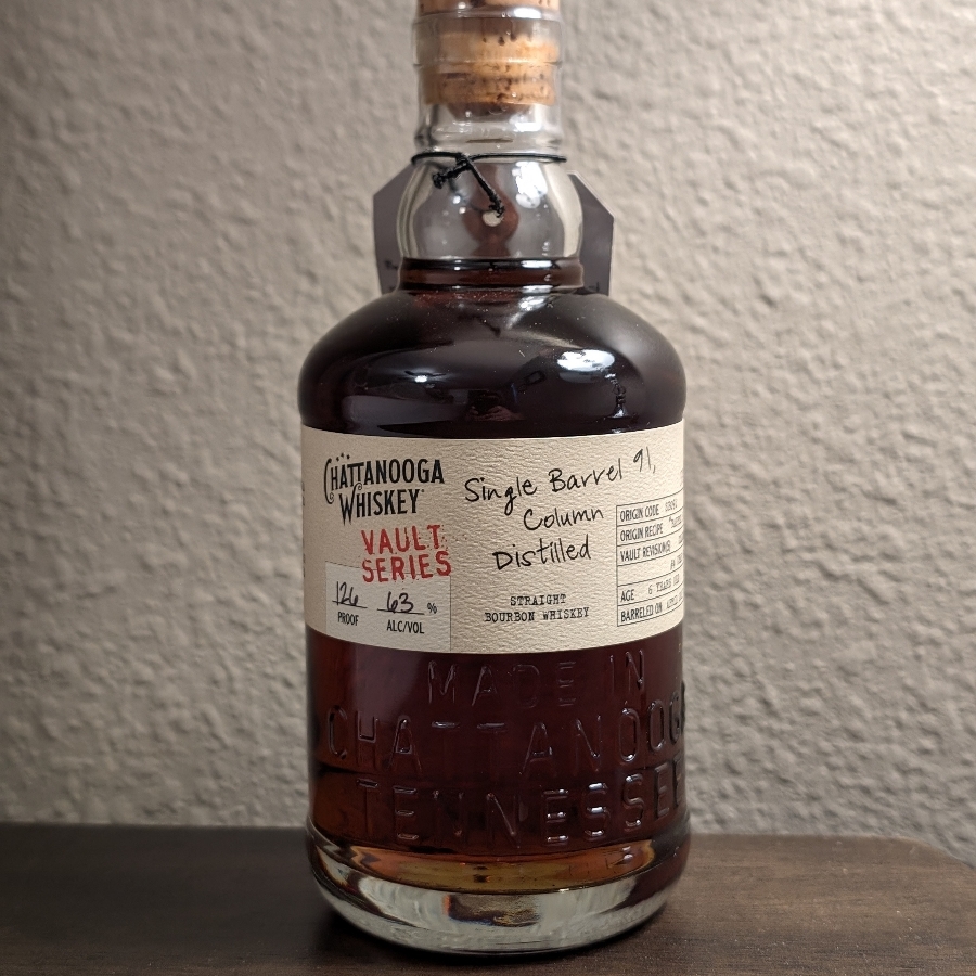 Chattanooga Whiskey Vault Series: Single Barrel 91, Column Distilled