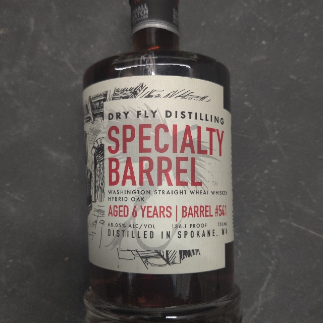 Dry Fly Distilling Specialty Barrel #541 for Tennessee Private Select