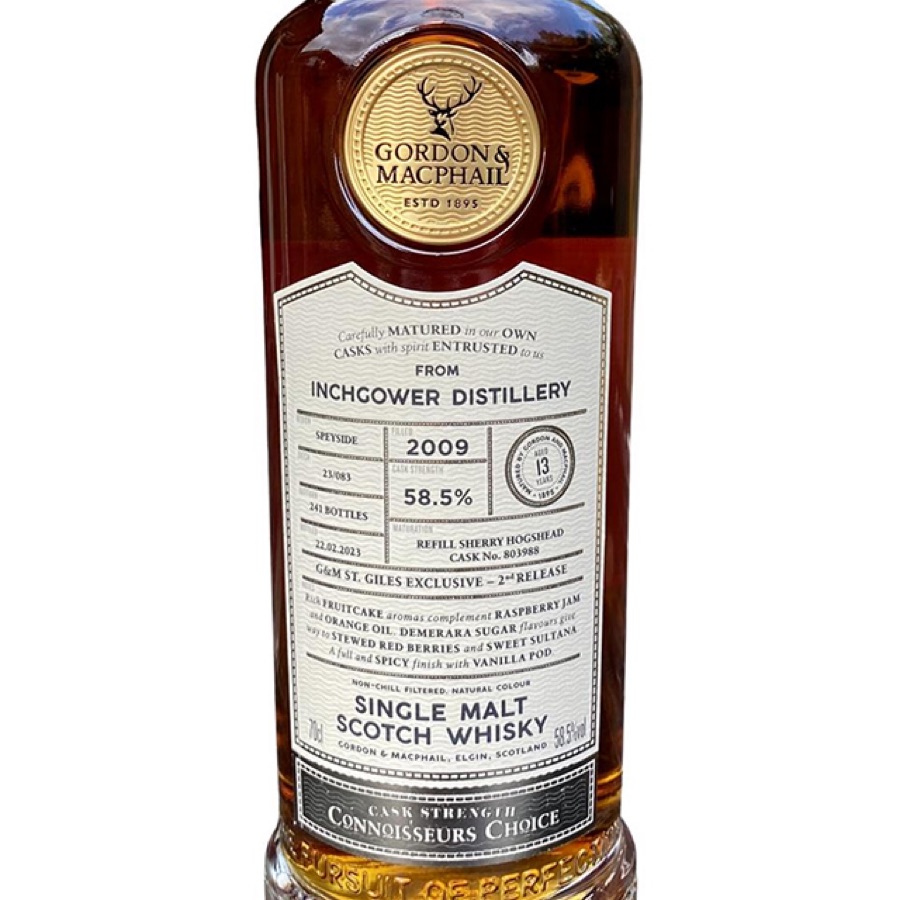 Inchgower 13 year 2009/2023 Connoisseurs Choice (Gordon & MacPhail)