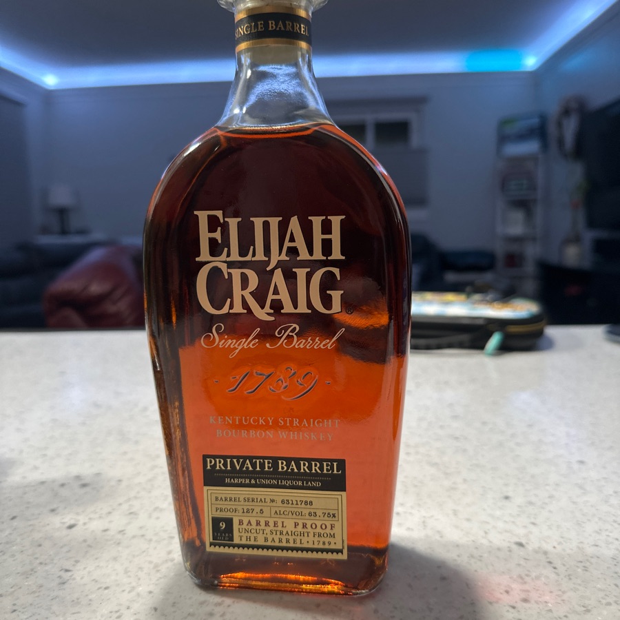 Elijah Craig private barrel Harper Liquor Land #631 1788