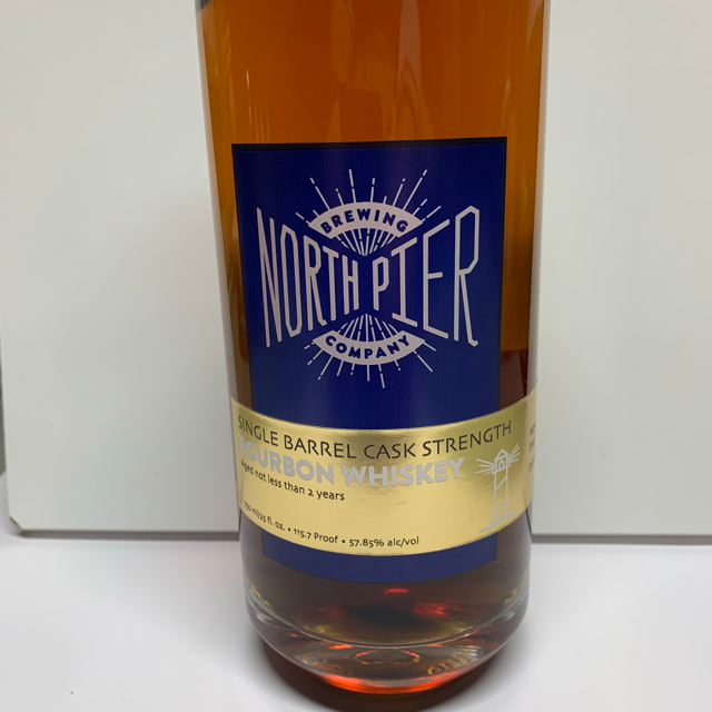 North Pier Single Barrel Cask Strength Bourbon Whiskey