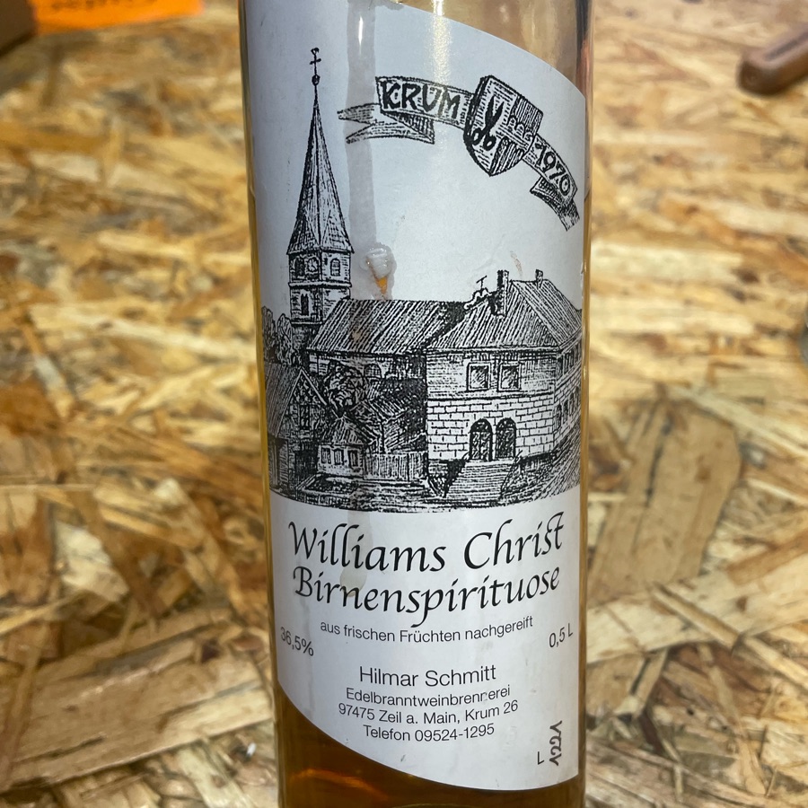 Hilmar Schmitt Williams Christ Birnenspirituose