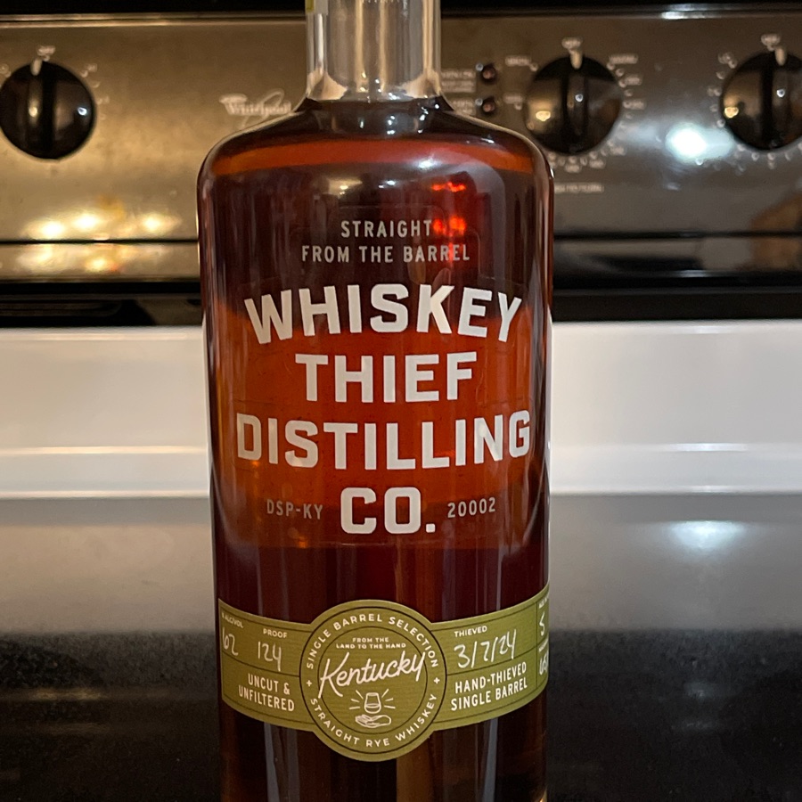 Whiskey Thief Distilling Co. Single Barrel Kentucky Straight Rye