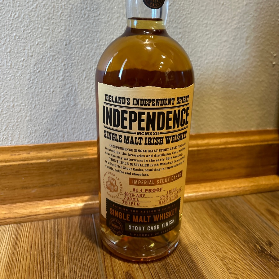 Independence Single Malt Irish Whiskey