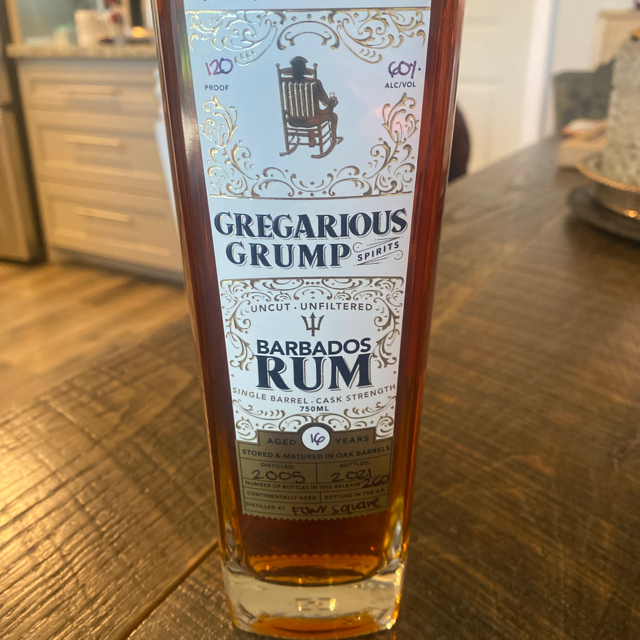 Gregarious Grump Barbados Rum