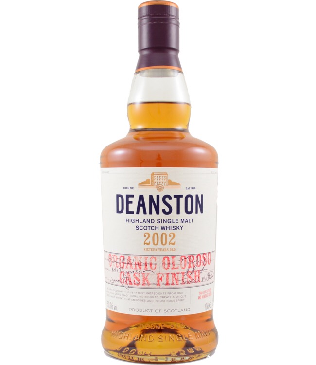 Deanston 2002 Organic Oloroso Cask Finish (16 Years Old)