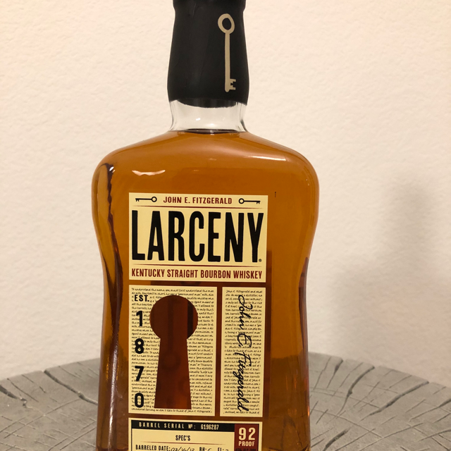 Larceny Kentucky Straight Bourbon Whiskey Single Barrel Spec's Pick#6196287