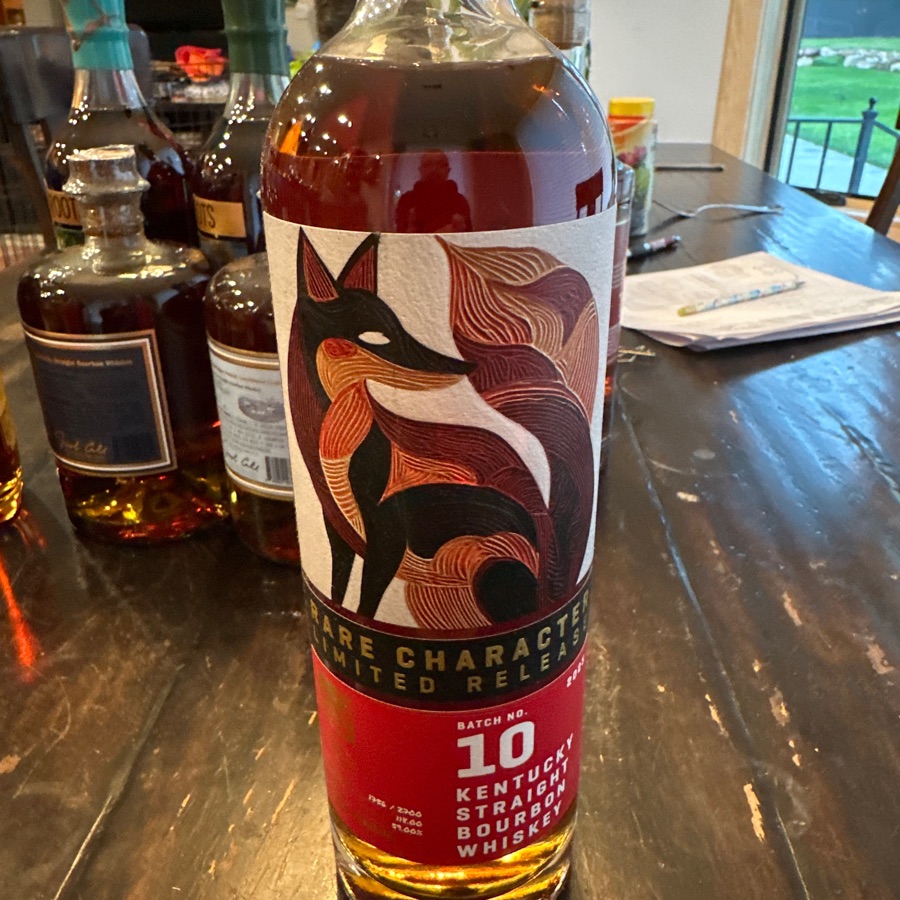 Rare Character Limited Release Kentucky Straight Bourbon Whiskey 2025 Batch 10