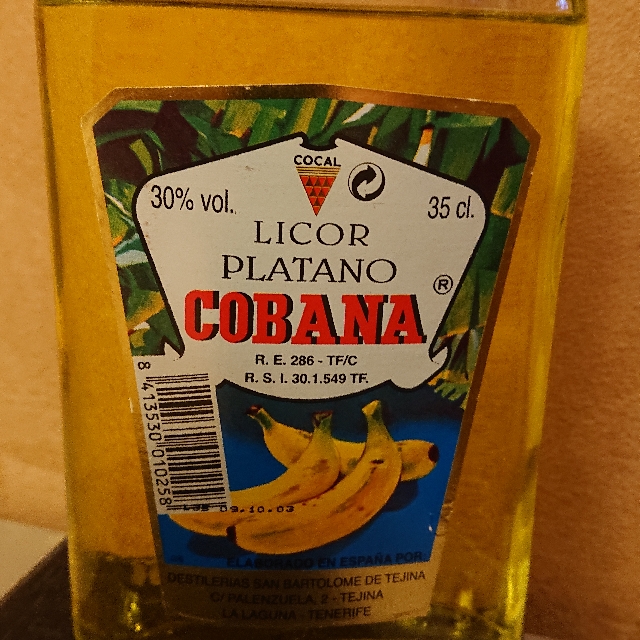 Licor de Platano Cobana