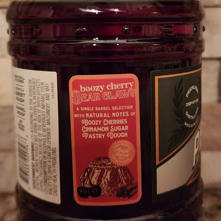 Peerless Single Barrel Rye "Boozey Cherry Bearclaw"