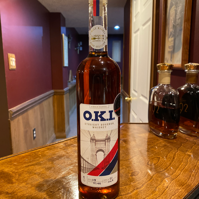 O.K.I. 5 Year Single Barrel Straight Bourbon