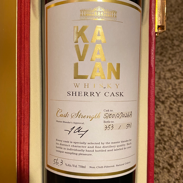 Kavalan, Sherry Cask, Cask Strength (US Release)