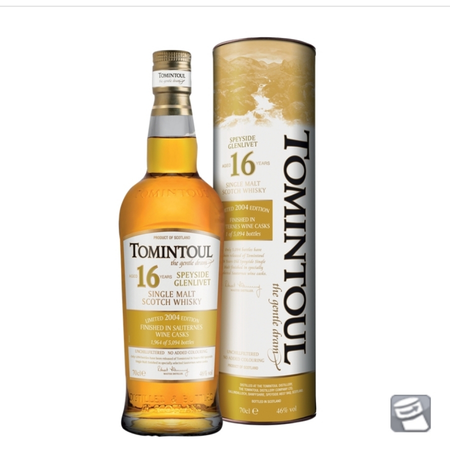 TOMINTOUL 16 YEARS 2004 SAUTERNES CASK FINISH