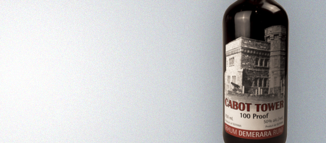 Cabot Tower 100 Proof Rum