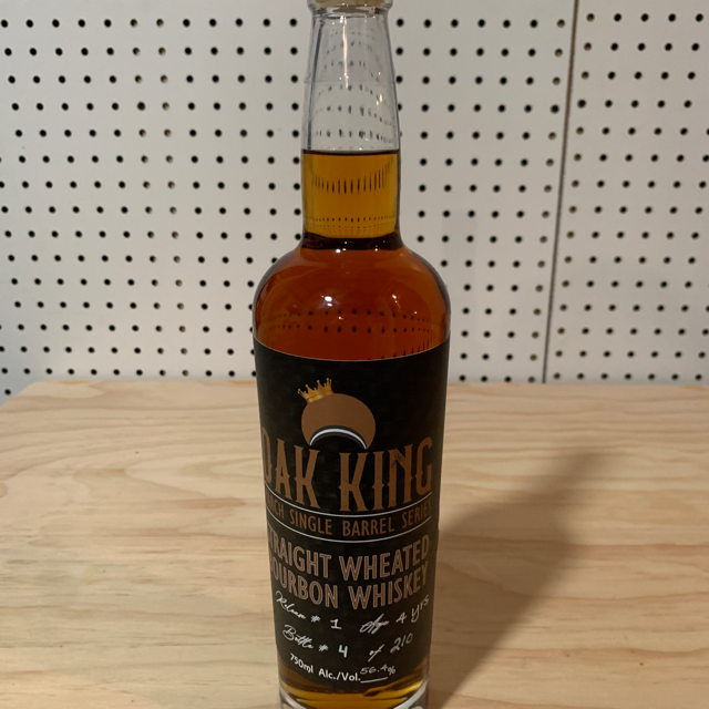 Oak King Straight Wheated Bourbon Whiskey