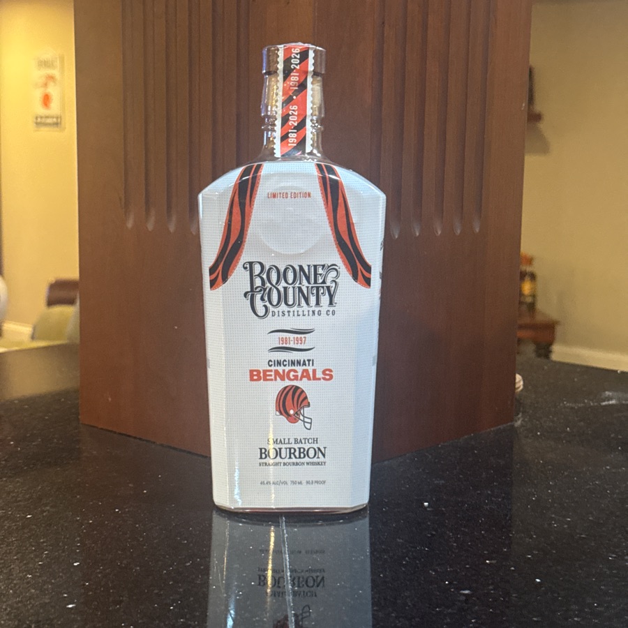 Boone County Small Batch Bourbon Limited Edition Cincinnati Bengals