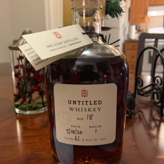 One Eight Distilling Untitled Whiskey No. 18