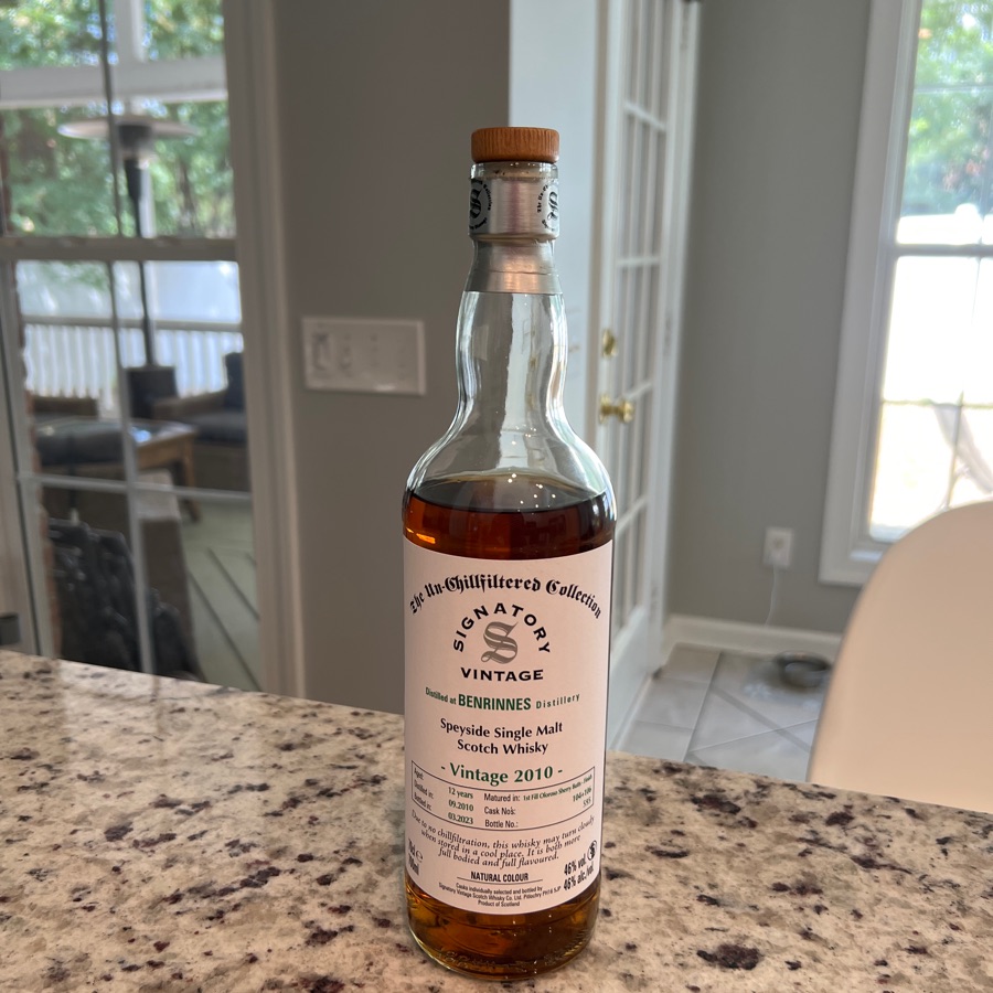 Benrinnes 12 Year Old 2010 Signatory Un-Chillfiltered
