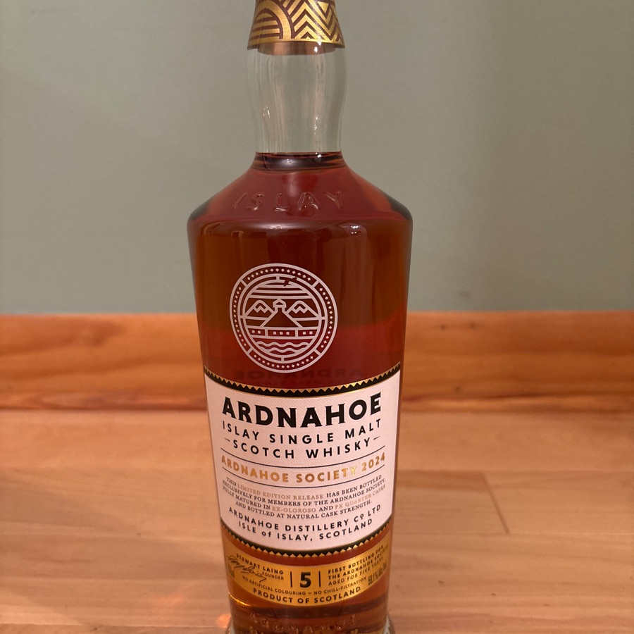 Ardnahoe Society 2024 5 Year Cask Strength