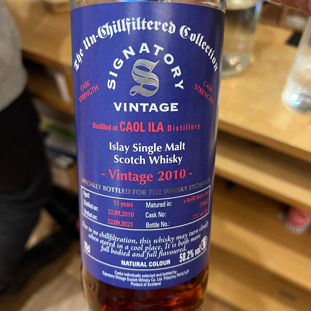 Caol Ila 2010 11 Year Old Sherry Cask 'Whisky Exchange'