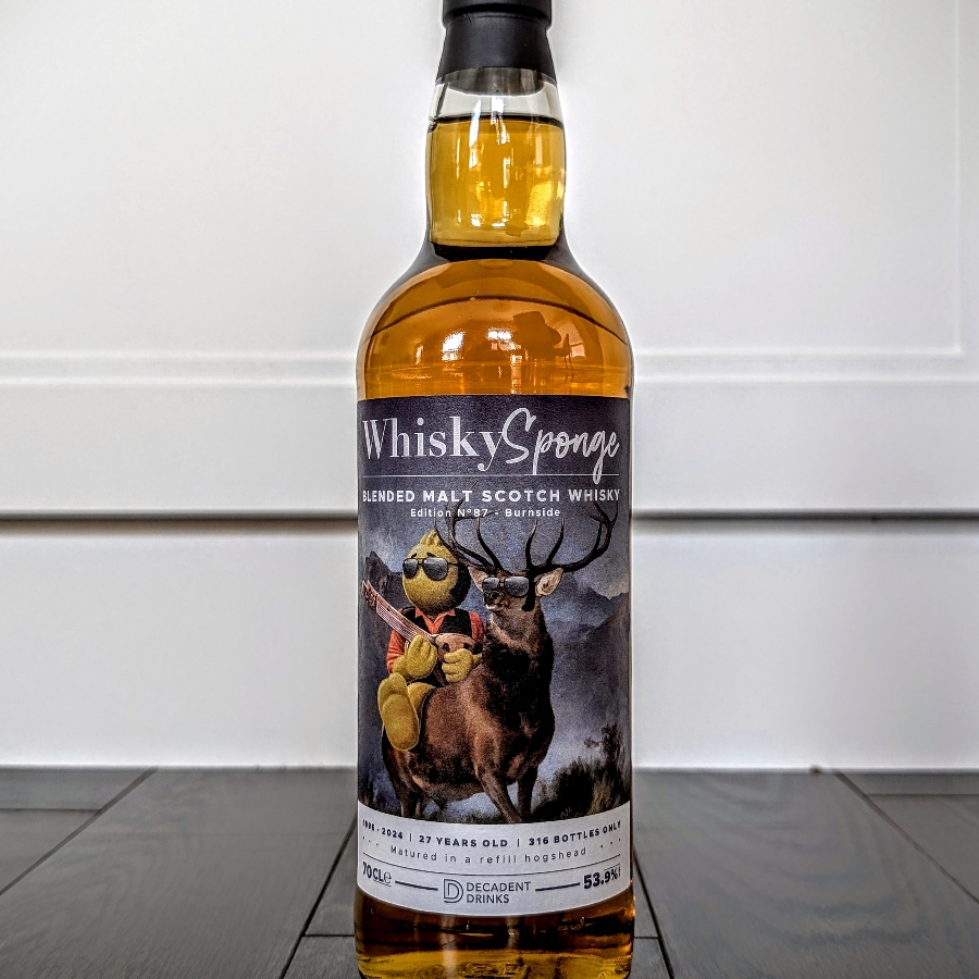 Whisky Sponge Burnside 1996 27 Year Single Malt Scotch Whisky