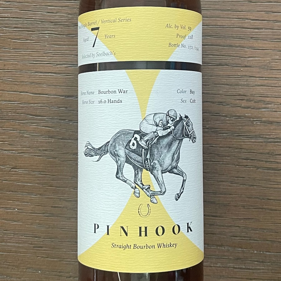 Pinhook Vertical Aged 6 Years Straight Bourbon Whiskey - Single Barrel - Selected By Seelbach's
