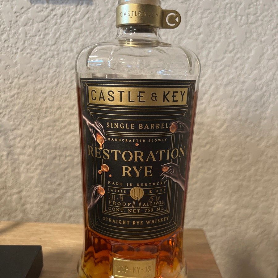 Castle & Key Restoration rye single barrel #4441