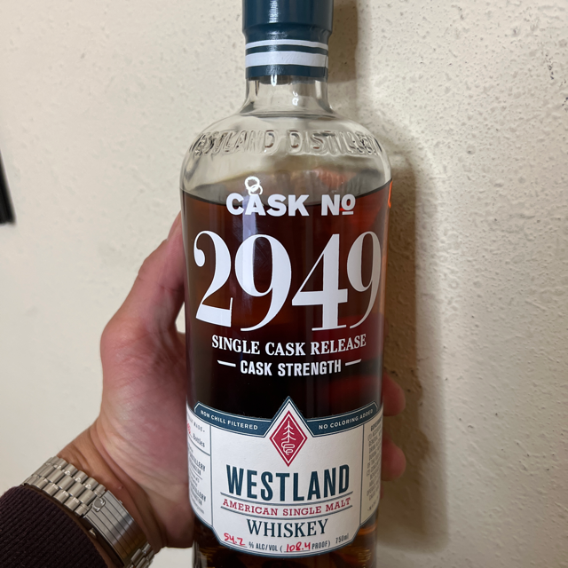 Westland Single Cask Release Cask No. 2949