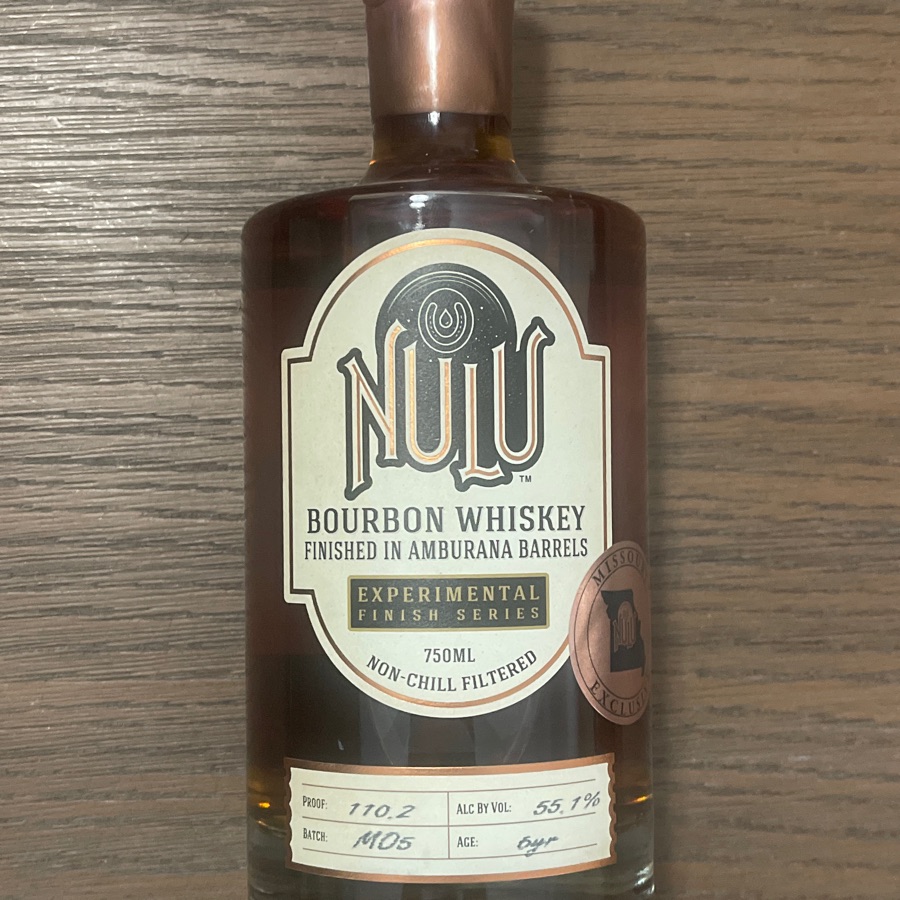Nulu Experimental Finish Series Bourbon Whiskey Finished In Amburana Barrels - Missouri Exclusive