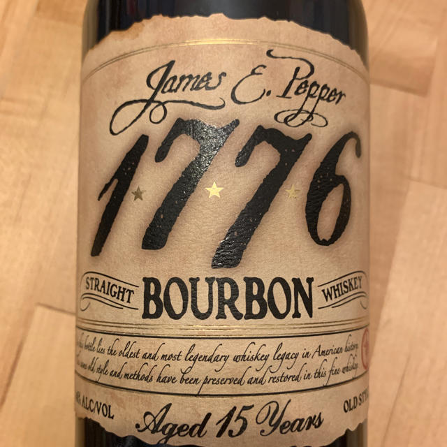 James E. Pepper 1776 Straight Bourbon 15 Year
