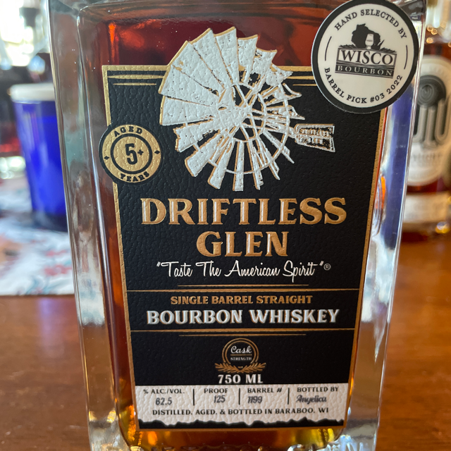 Driftless Glen Single Barrel Bourbon (Wisco Pick #03 2022)